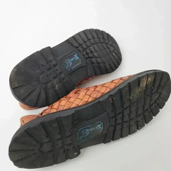 Brand X Ranchero Huarache Leather Fisherman Sandals - 12 - Picture 4 of 12